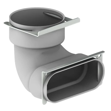 Átalakító, könyök 51 mm - Ø 90 mm