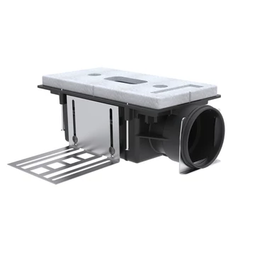 CLD-P rácsfogadó ház frontális 85 mm - Ø 75 mm