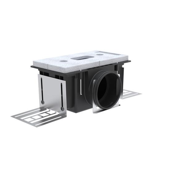 CLD-P rácsfogadó ház oldalsó 140 mm - Ø 90 mm